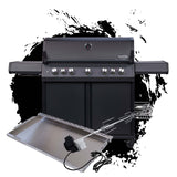 Santos S-518 PRO All Black inkl. SANTOS XXL Plancha & Drehspieß