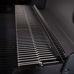SANTOS Gasgrill S-318 | Seiten- & Heckbrenner | All Black inkl. Drehspieß | Rostheber & Silikonablage