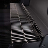 SANTOS Gasgrill S-318 | Seiten- & Heckbrenner | All Black inkl. Drehspieß | Rostheber & Silikonablage