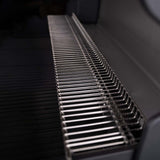 SANTOS Gasgrill S-318 | Seiten- & Heckbrenner | All Black inkl. Drehspieß | Rostheber & Silikonablage