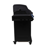 SANTOS S-418 Pro All Black Matt | Seiten- & Heckbrenner | inkl. Drehspieß & Abdeckhaube