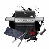 SANTOS S-418 Black | Seiten- & Heckbrenner inkl. Zubehör