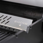 SANTOS S-418 Pro Edelstahl | Seiten- & Heckbrenner | inkl. Drehspieß & Abdeckhaube
