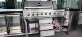AllGrill Outdoorküche Ultra mit Doppeltüren- Kühlschrank Spüle und großem Volledelstahl Gas-Grill