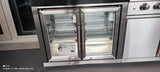 AllGrill Outdoorküche Ultra mit Doppeltüren- Kühlschrank Spüle und großem Volledelstahl Gas-Grill