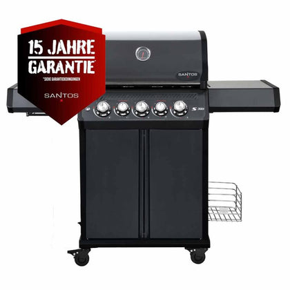 SANTOS Gasgrill S-318 Pro All Black Matt