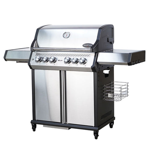 SANTOS S-418 Pro Edelstahl I Seiten- & Heckbrenner