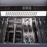 SANTOS S-418 Pro All Black Matt | Seiten- & Heckbrenner | inkl. Drehspieß & Abdeckhaube