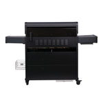 SANTOS S-518 Pro All Black Matt | Seiten- & Heckbrenner | inkl. Drehspieß