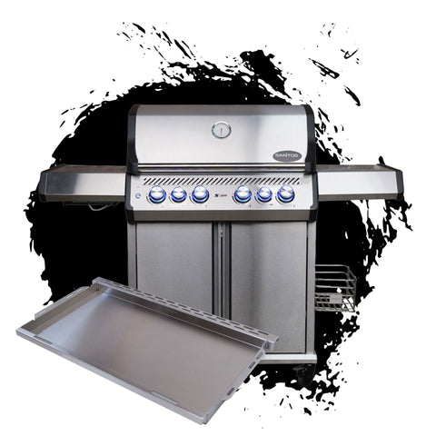 SANTOS S-418 Pro TST | Seiten- & Heckbrenner + SANTOS XXL Plancha