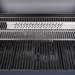SANTOS S-418 Pro All Black Matt | Seiten- & Heckbrenner | inkl. Drehspieß & Abdeckhaube