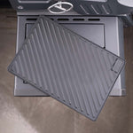 SANTOS Gasgrill S-318 | Seiten- & Heckbrenner | All Black inkl. Drehspieß | Rostheber & Silikonablage