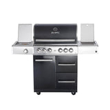 Chef L schwarz MODULAR-TOP-LINE-ALLGRILL -Grundmodell-