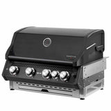 SANTOS Free S-410 PRO Einbaugrill | Heckbrenner | All Black