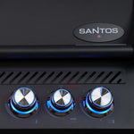 SANTOS Free S-410 PRO Einbaugrill | Heckbrenner | All Black