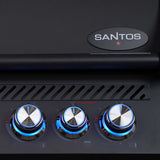 SANTOS Free S-410 PRO Einbaugrill | Heckbrenner | All Black