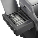 SANTOS Gasgrill S-318 | Seiten- & Heckbrenner | All Black inkl. Drehspieß | Rostheber & Silikonablage