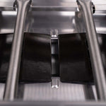 SANTOS S-418 Black mit Edelstahlrosten | inkl. Seiten- & Heckbrenner