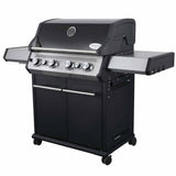 SANTOS S-418 Black mit Edelstahlrosten | inkl. Seiten- & Heckbrenner