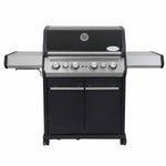 SANTOS S-418 Black mit Edelstahlrosten | inkl. Seiten- & Heckbrenner