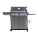 SANTOS S-418 Pro Edelstahl I Seiten- & Heckbrenner