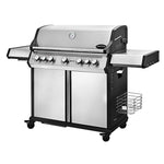 SANTOS S-518 Pro Edelstahl | Seiten- & Heckbrenner | inkl. Drehspieß