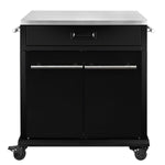 SANTOS BBQ Cart | Schublade & Türen | Glänzend All Black