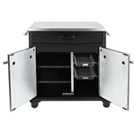 SANTOS BBQ Cart | Schublade & Türen | Matt Schwarz