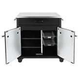 SANTOS BBQ Cart | Schublade & Türen | Matt Schwarz