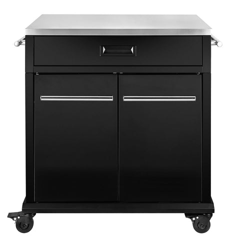 SANTOS BBQ Cart | Schublade & Türen | Matt Schwarz