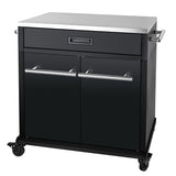 SANTOS BBQ Cart | Schublade & Türen | Matt Schwarz